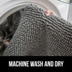 Bath Rug Mat, Thick Soft Absorbent Chenille, Quick Dry Microfiber Mats, Rubber Backing Washable Shower Floor Rugs, US Designed Bathroom Bathmat Home Decor Accessories, 24x17, Grey - Image 5