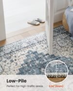 8x10 Washable Area Rug, Low-Profile Large Area Rug with Non-Slip Backing & Durable Edge Binding, Vintage Large Rugs for Living Room, Bedroom, Dining Room - Image 5