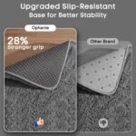 Small Rug Upgrade Non Slip Throw Bedside Area Rugs, Fluffy Soft Grey Mini Bedroom Carpet, Affordable Door Entryway Indoor Inside Front Entrance Dog 2x3 Mat, Home Decor Aesthetic - Image 4